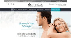 Desktop Screenshot of aestheticare.com